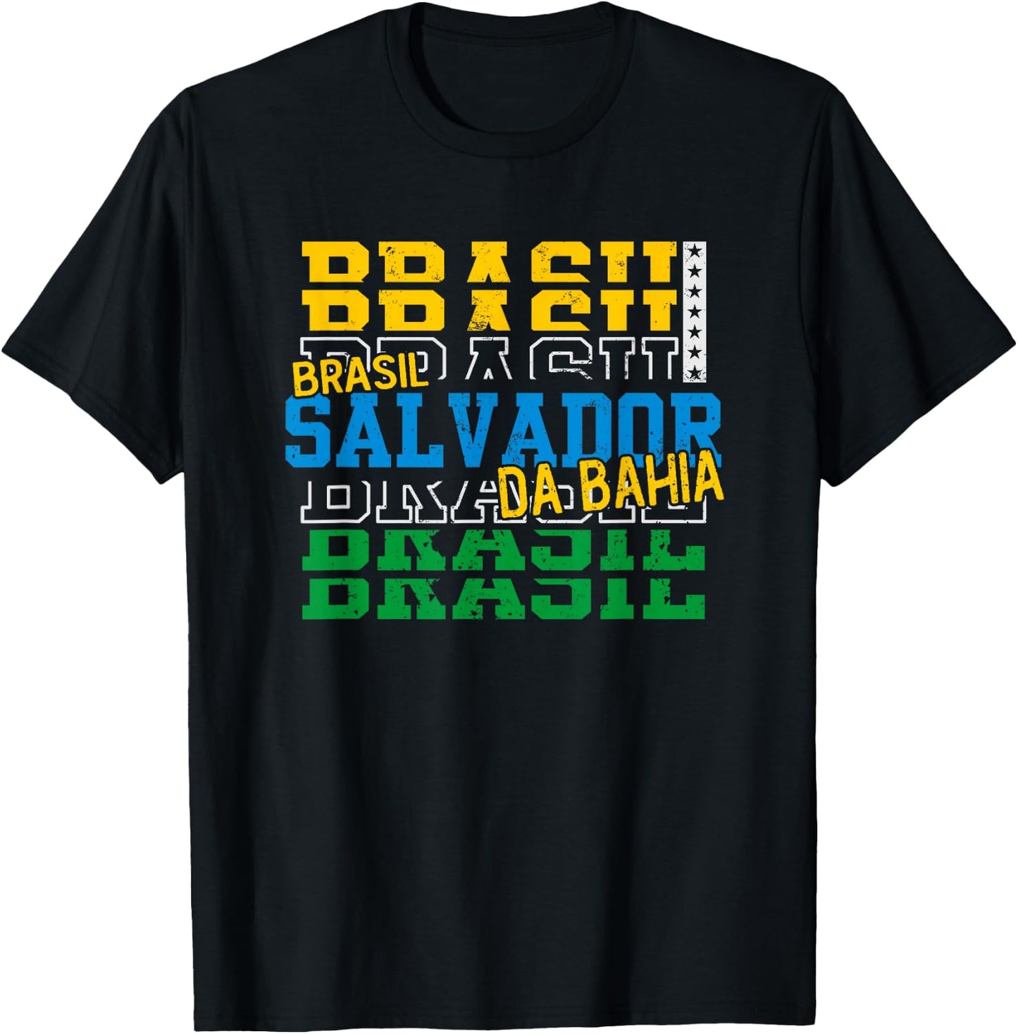 Salvador da Bahia Brazil Sport Souvenir T-Shirt - T-Shirt | Black