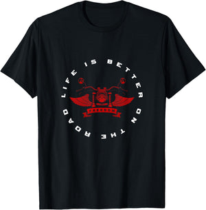 Motorcycle Apparel - Motorcycle T-Shirt - T-Shirt | Black