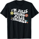 Retro Groovy Im JULIE Doing JULIE Things Funny Mother's Day T-Shirt - T-Shirt | Black