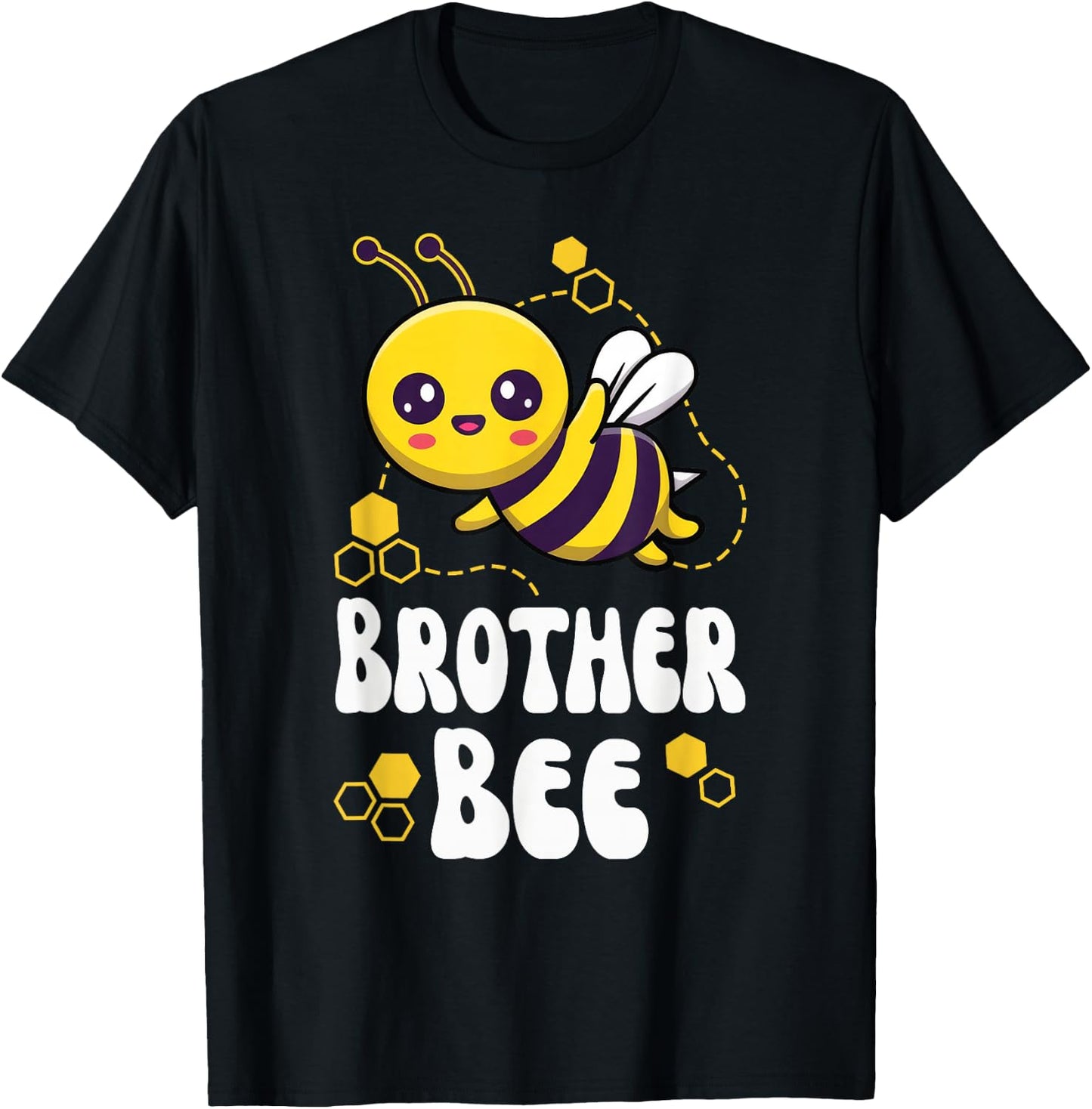 Brother Bee Shirt Family Bee Shirts First Bee Day Outfits T-Shirt - T-Shirt | Black