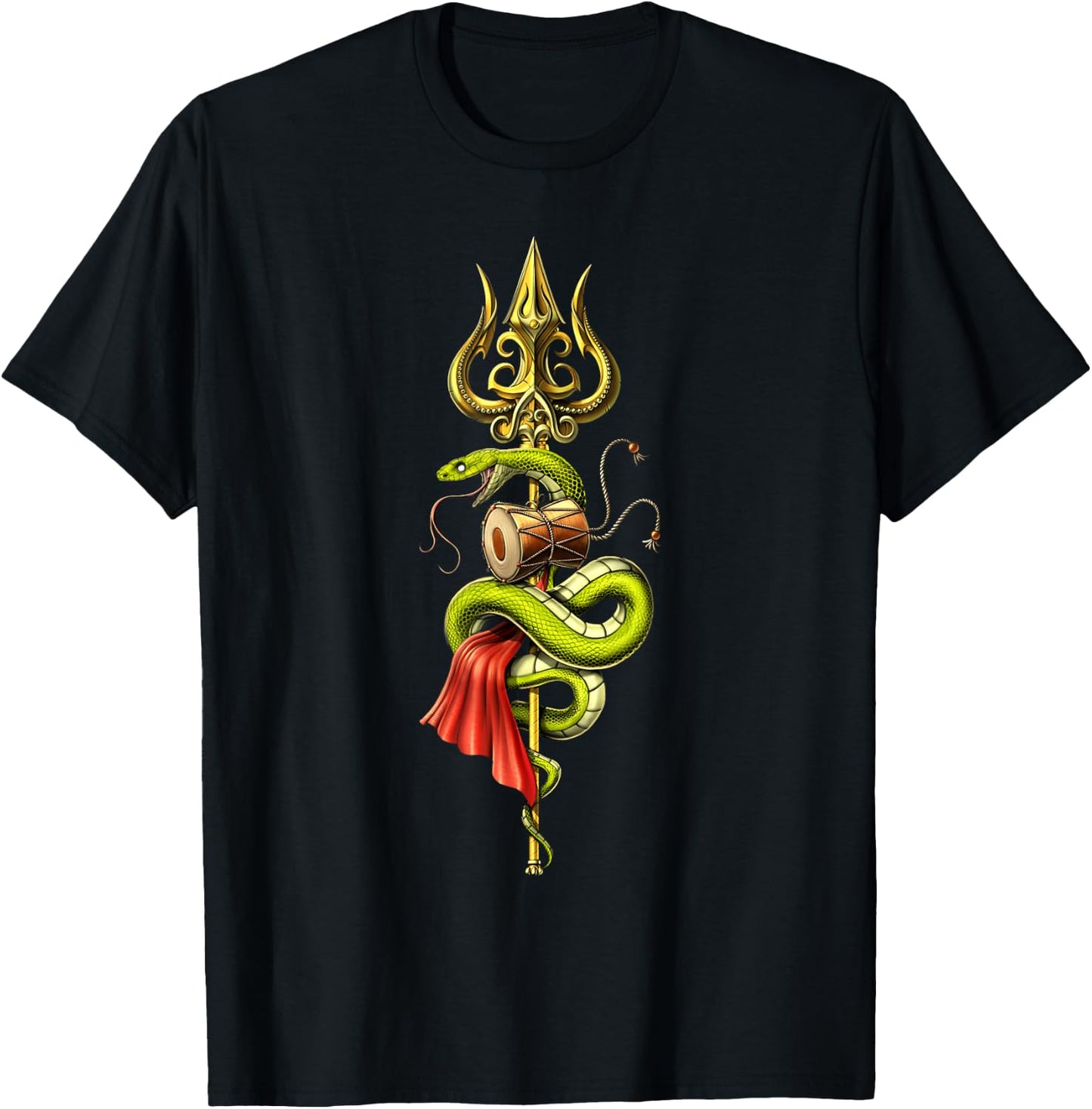 Lord Shiva Trident Hindu God Hinduism T-Shirt - T-Shirt | Black