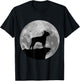 Boston Terrier Silhouette In The Moon Halloween Costume T-Shirt - T-Shirt | Black