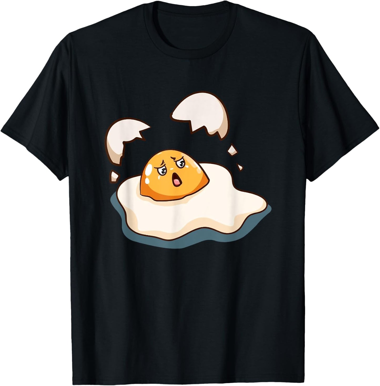 Fried Egg Breakfast Egg White Egg Yolk Fried Egg Costume T-Shirt - T-Shirt | Black