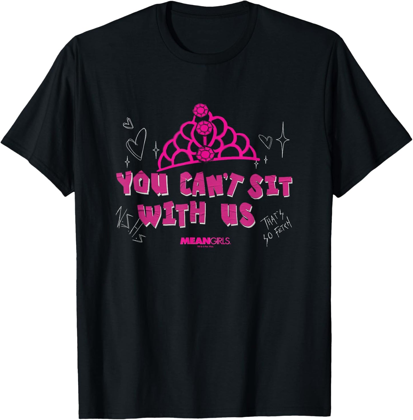 Mean Girls - You Can't Sit with Us T-Shirt - T-Shirt | Black