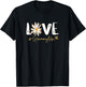Cute Grandma Love Grammy Life Grandmom T-Shirt - T-Shirt | Black