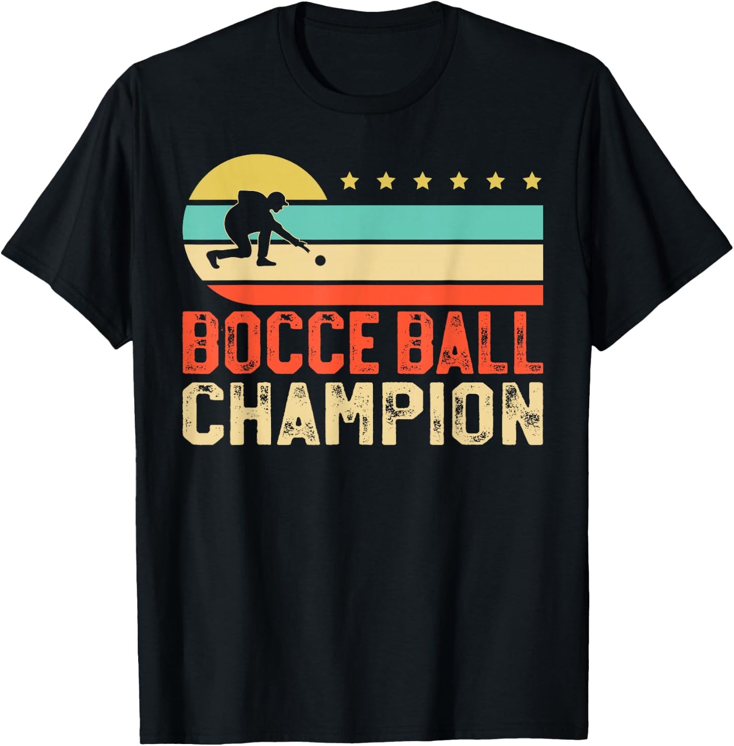 Bocce Ball Champion Bocce Lover Bocci Bocce Player T-Shirt - T-Shirt | Black