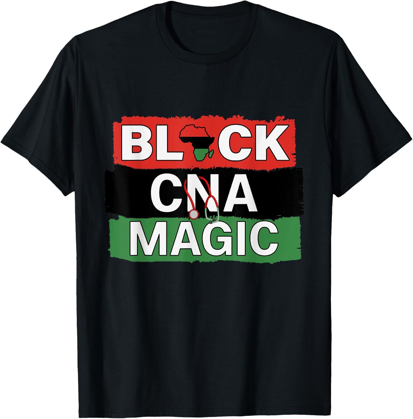Black Nurse CNA Magic African American Nurses Melanin Pride T-Shirt - T-Shirt | Black