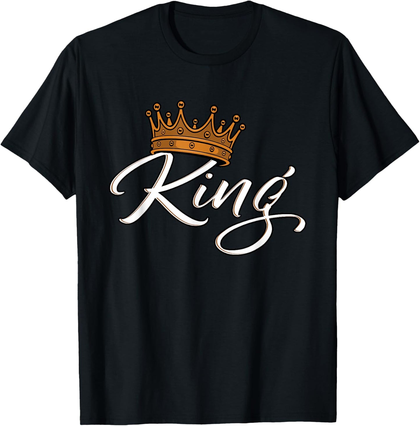 Crown with writing KING T-Shirt - T-Shirt | Black