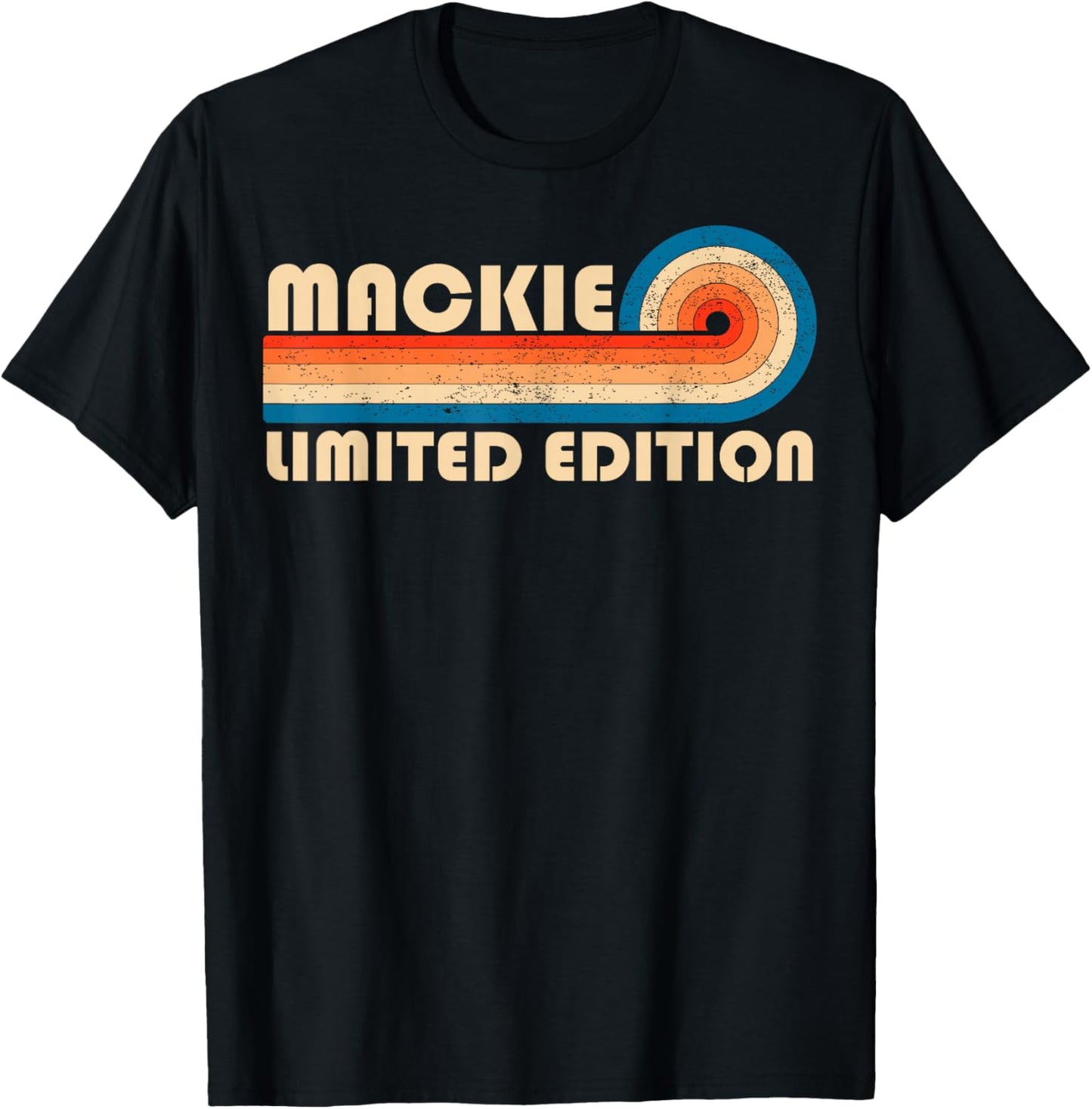 MACKIE Surname Retro Vintage 80s 90s Birthday Reunion T-Shirt - T-Shirt | Black