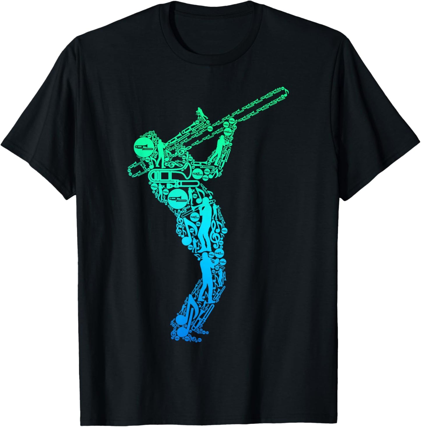 Trombone Trombone Player for Children and Men T-Shirt - T-Shirt | Black