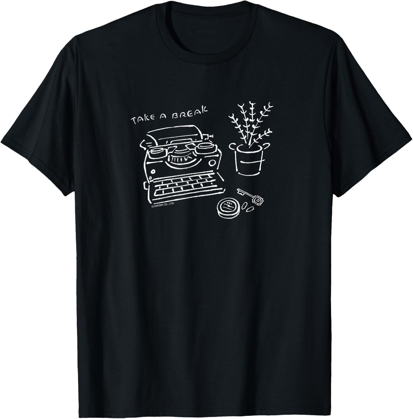 RESIDENT EVIL Line Art (A) T-Shirt - T-Shirt | Black