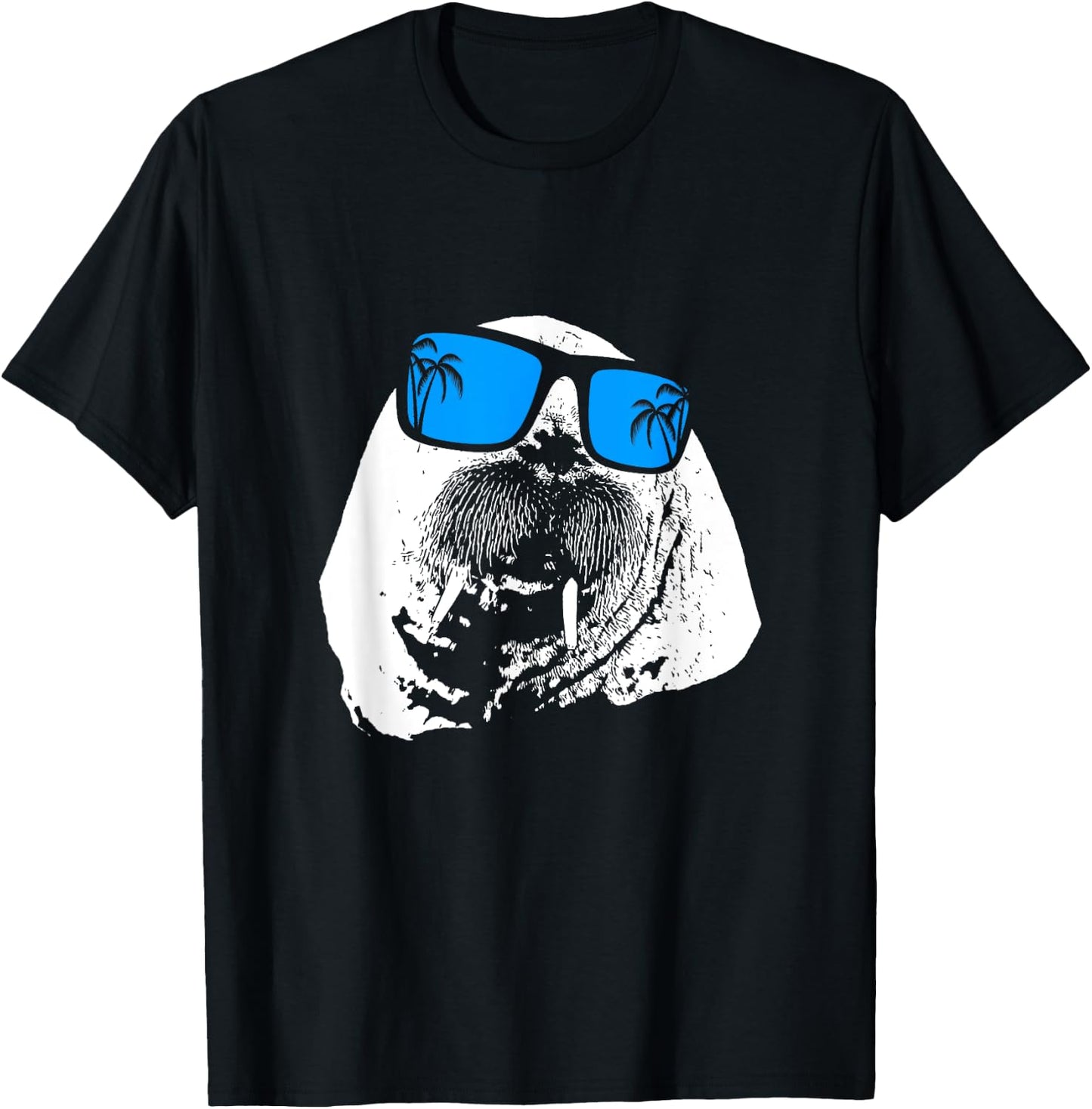 Walrus Ocean Nature Fans Sunglasses Music Animal Lovers T-Shirt - T-Shirt | Black