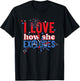 4th Of July I Love How She Explodes Fireworks Funny Couple T-Shirt - T-Shirt | Black
