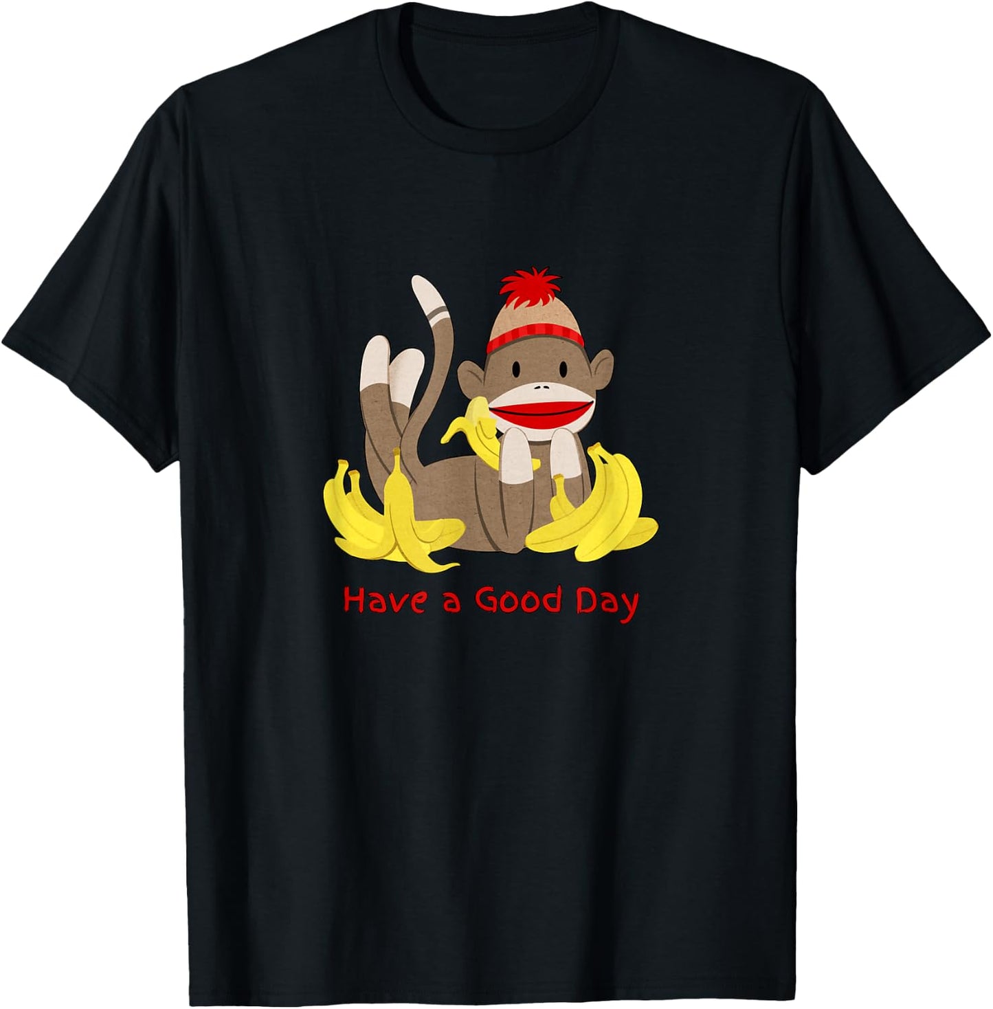 Sock Monkey Lover - Sock Monkey Gift Fans T-Shirt - T-Shirt | Black