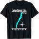 Modern Canandaigua Lake, New York T-Shirt - T-Shirt | Black