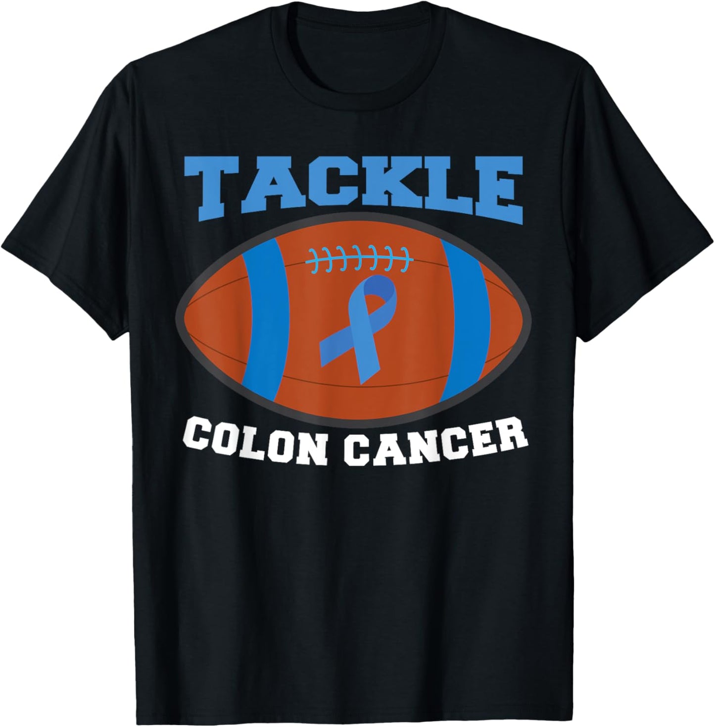 Tackle Colon Cancer T-Shirt - T-Shirt | Black