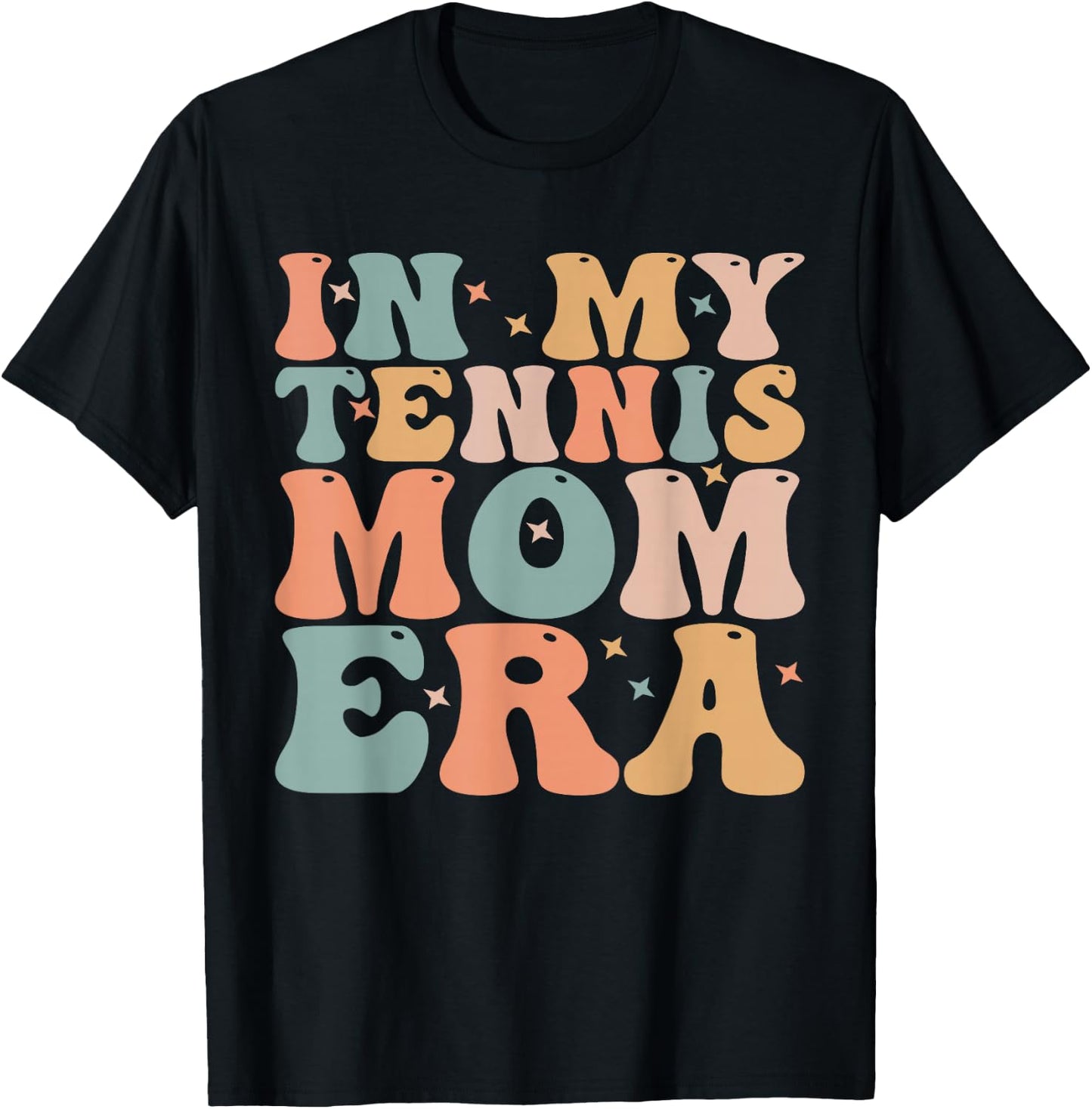 In My Tennis Mom Era T-Shirt - T-Shirt | Black
