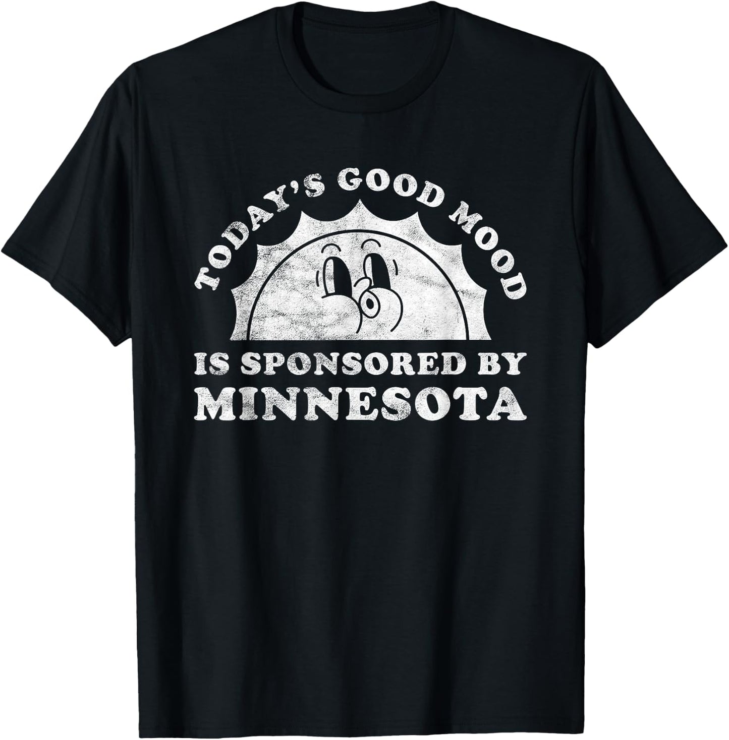 Funny Cute Retro Vintage Minnesota or MN T-Shirt - T-Shirt | Black