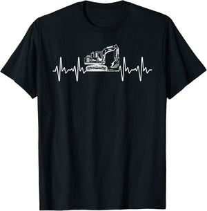 Funny Excavator Art Women Heavy Machinery Excavator T-Shirt - T-Shirt | Black