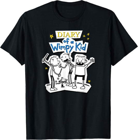 Diary of a Wimpy Kid Wimpy Kid Group Small T-Shirt - T-Shirt | Black
