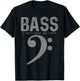 Bass Player Won't Cause Any Treble Funny Bass Guitar Bassist T-Shirt - T-Shirt | Black