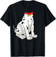 Dalmatian Costume Halloween Dog Print Men Women Kids Small T-Shirt - T-Shirt | Black