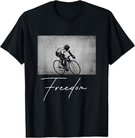 Road Biking Bicycle Cycling T-Shirt - T-Shirt | Black