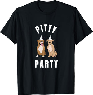 Pitty Party Pitbull Pit-Bull Cute Pit Bull Dog Owners T-Shirt - T-Shirt | Black