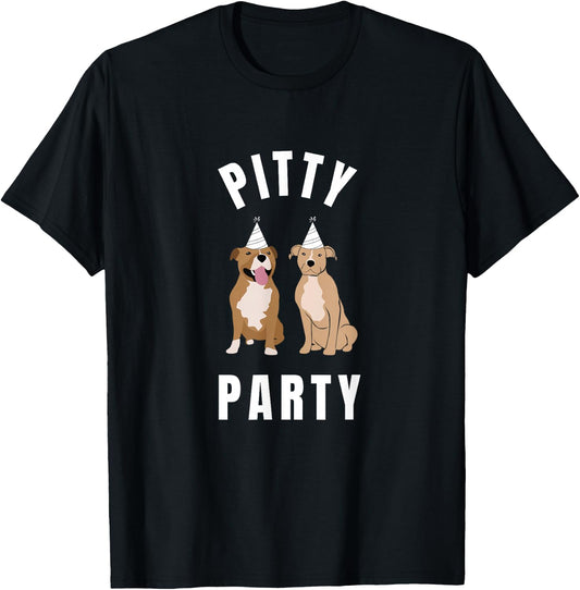 Pitty Party Pitbull Pit-Bull Cute Pit Bull Dog Owners T-Shirt - T-Shirt | Black