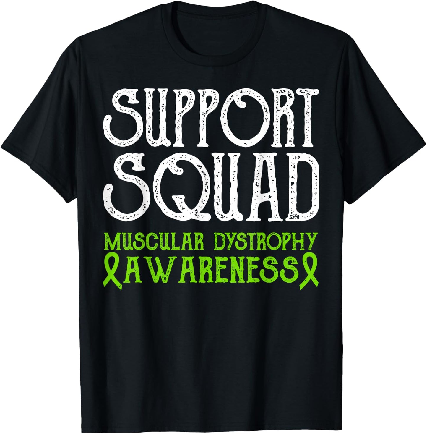 Duchenne Muscular Dystrophy Awareness Support Squad Month T-Shirt - T-Shirt | Black
