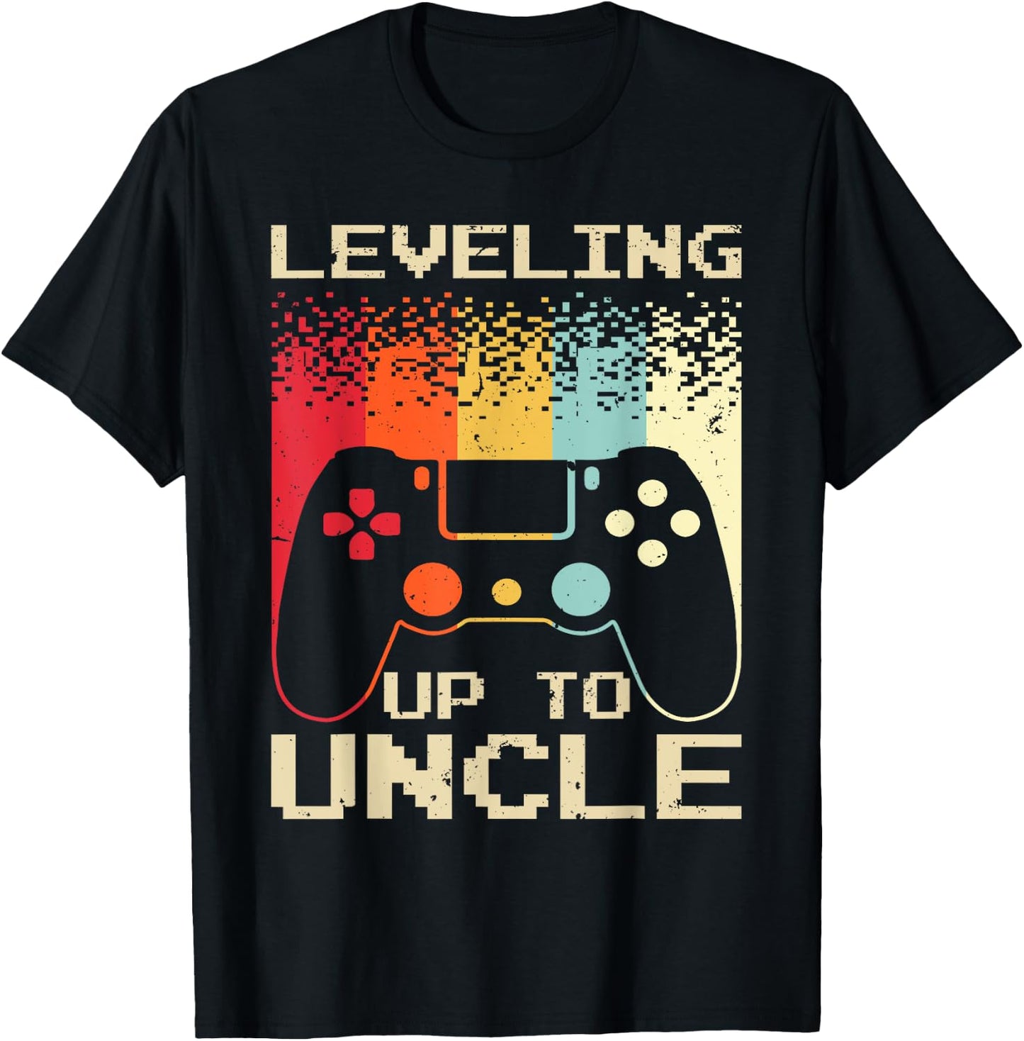 Best New Uncle Boys Soon To Be Uncle Nephew Gamer T-Shirt - T-Shirt | Black