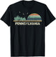Pennsylvania Keystone State Philadelphia Pittsburgh T-Shirt - T-Shirt | Black