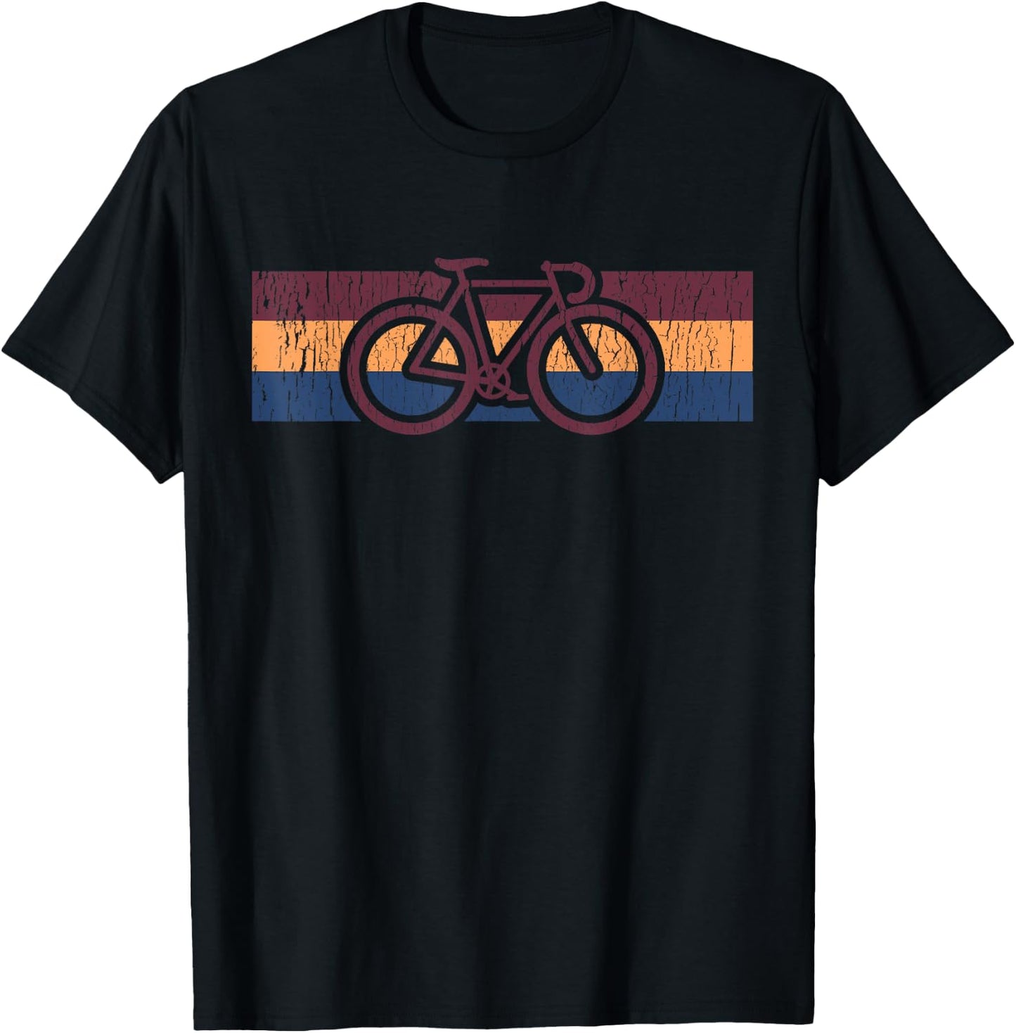 Vintage Cycling Funny Classic Bicycle Bicycling Lover Outfit T-Shirt - T-Shirt | Black