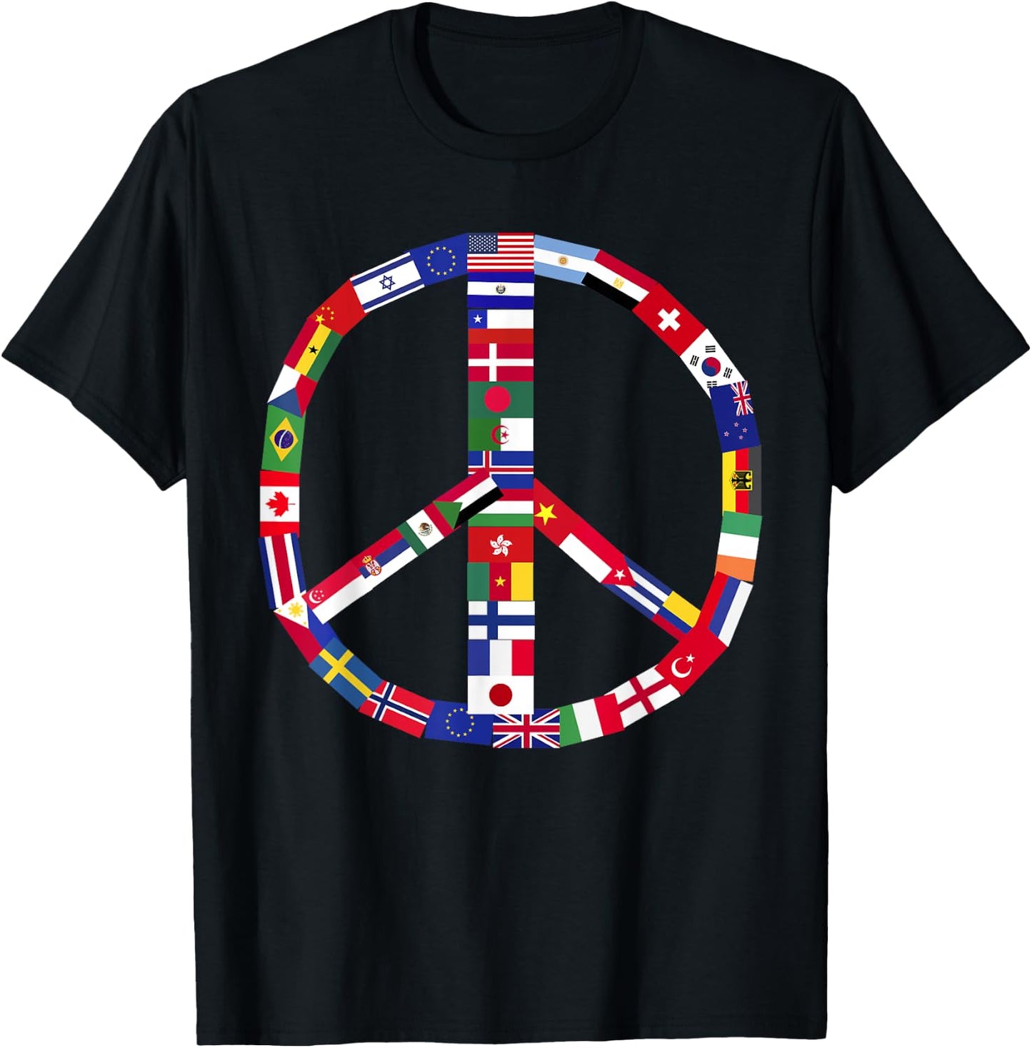 World Peace United Countries International Day Of Peace T-Shirt - T-Shirt | Black