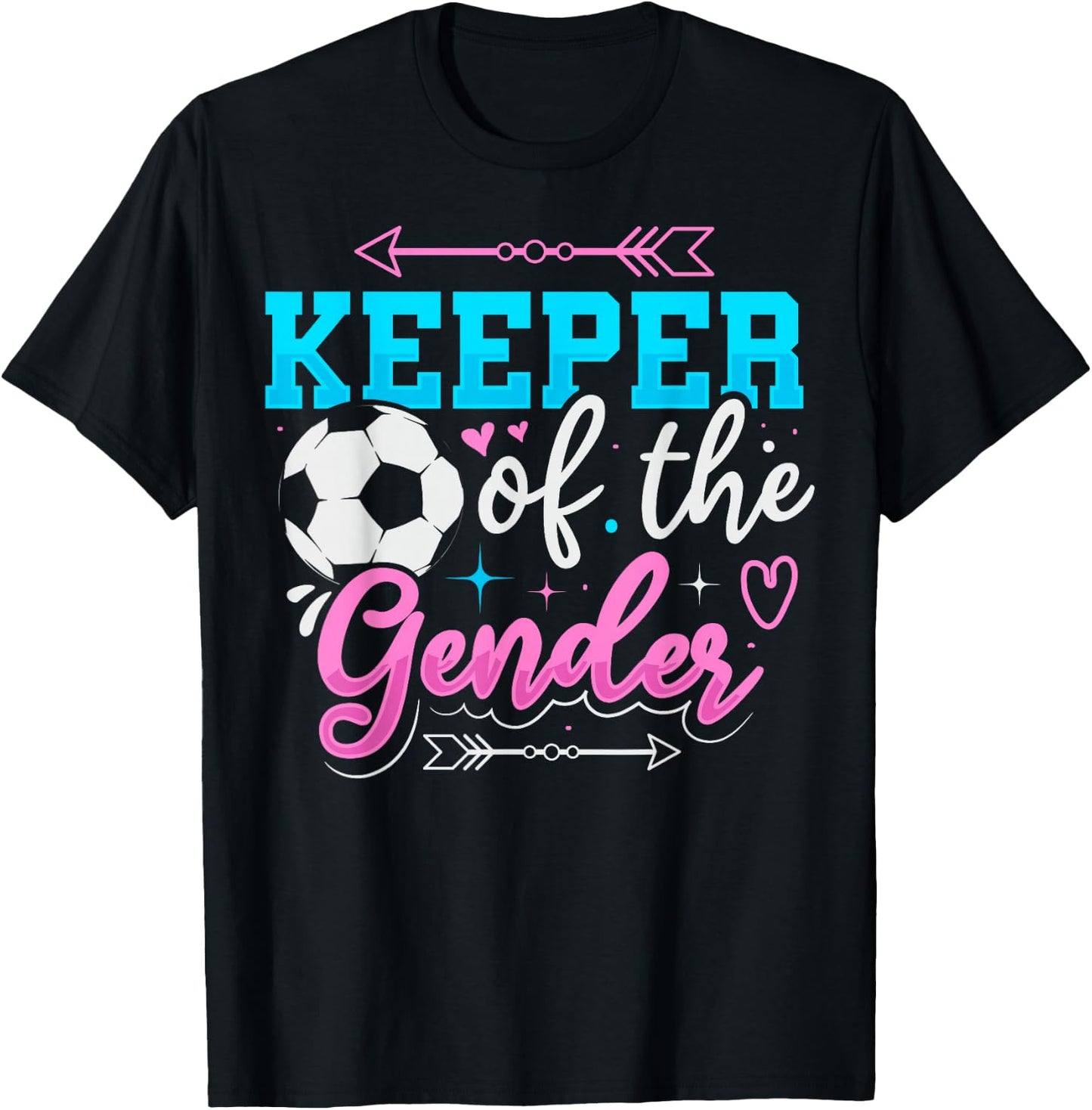 Keeper of the Gender Design for a Soccer Player T-Shirt - T-Shirt | Black