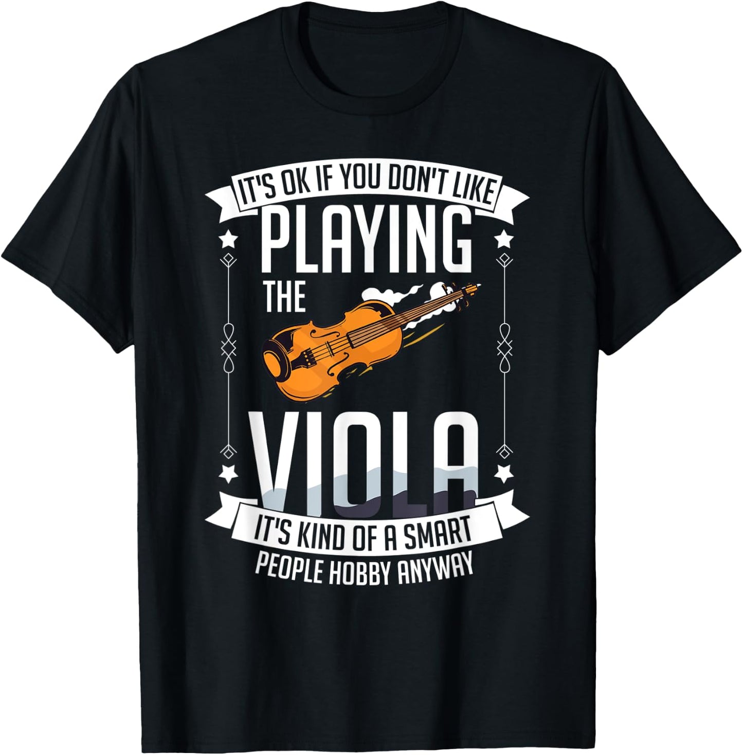 Viola Instrument Music Notes Player Lesson Beginner T-Shirt - T-Shirt | Black