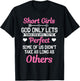 Short Girls Women Slim Petite Lady God Only Lets Things Grow T-Shirt - T-Shirt | Black