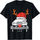 Piano Christmas Reindeer Music Instrument Band Xmas T-Shirt - T-Shirt | Black
