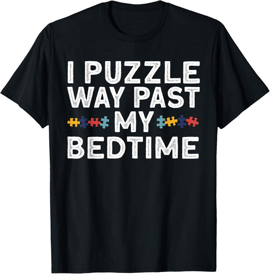 Funny Jigsaw Puzzle Women Puzzle Piece Puzzle Lovers T-Shirt - T-Shirt | Black