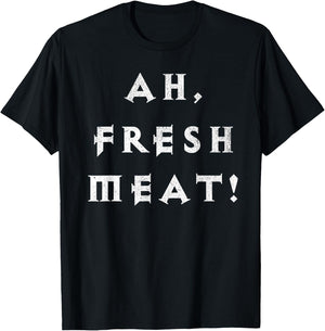 Funny "Ah, Fresh Meat" Diablo inspired T-Shirt - T-Shirt | Black