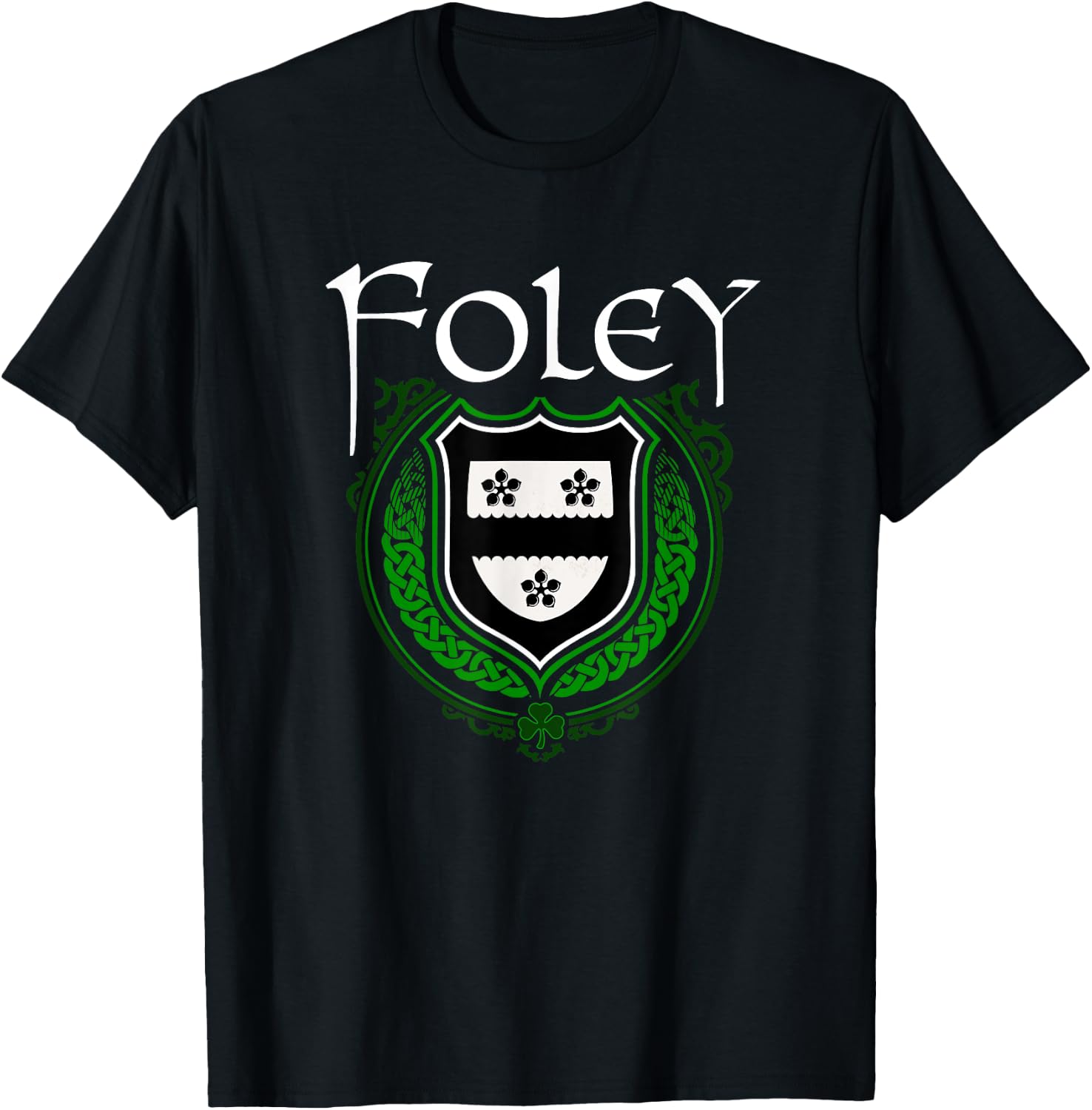 Foley Surname Irish Clan Tartan Badge Ireland T-Shirt - T-Shirt | Black