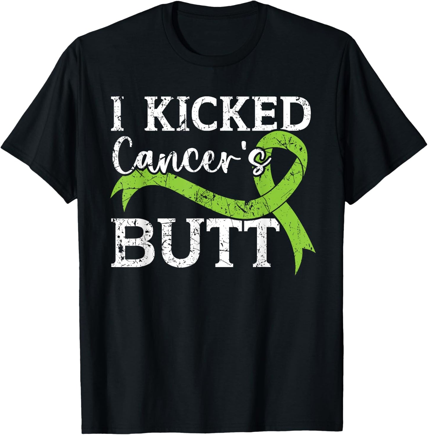 I Kicked Cancer's Butt Non-Hodgkin Lymphoma Awareness T-Shirt - T-Shirt | Black