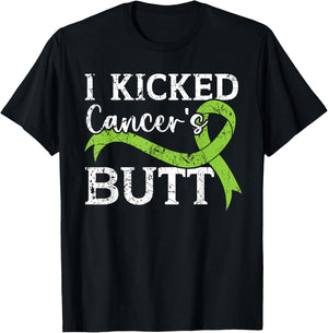 I Kicked Cancer's Butt Non-Hodgkin Lymphoma Awareness T-Shirt - T-Shirt | Black