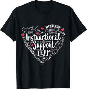 Instructional Coach Instructional Support Team Week T-Shirt - T-Shirt | Black