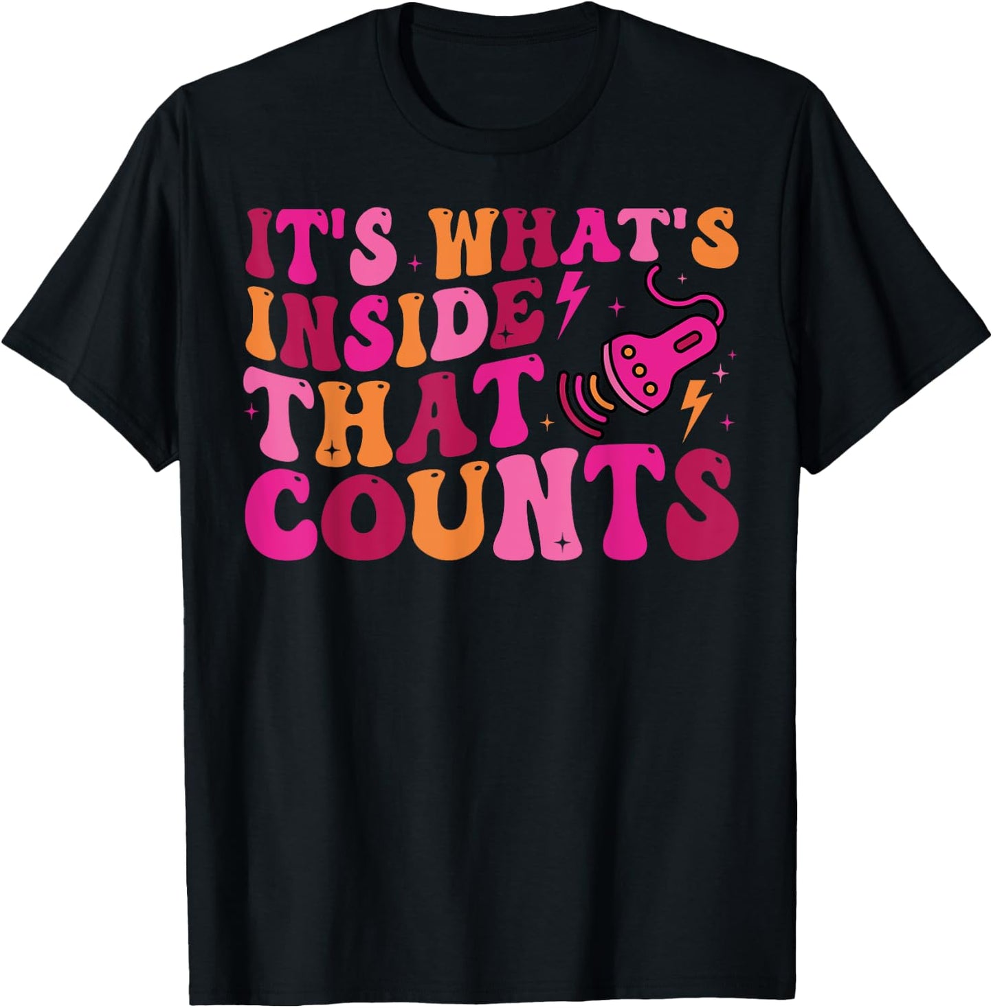Sonographer It's What's Inside That Counts Ultrasound Tech T-Shirt - T-Shirt | Black