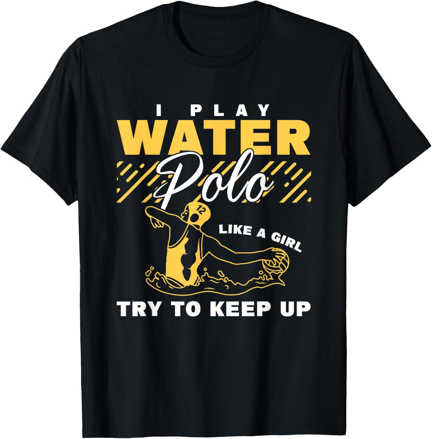 Water Polo Girl Waterpolo Sport Women Water Polo T-Shirt - T-Shirt | Black