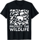 save the animals, Climate Change, Protect The Wildlife T-Shirt - T-Shirt | Black