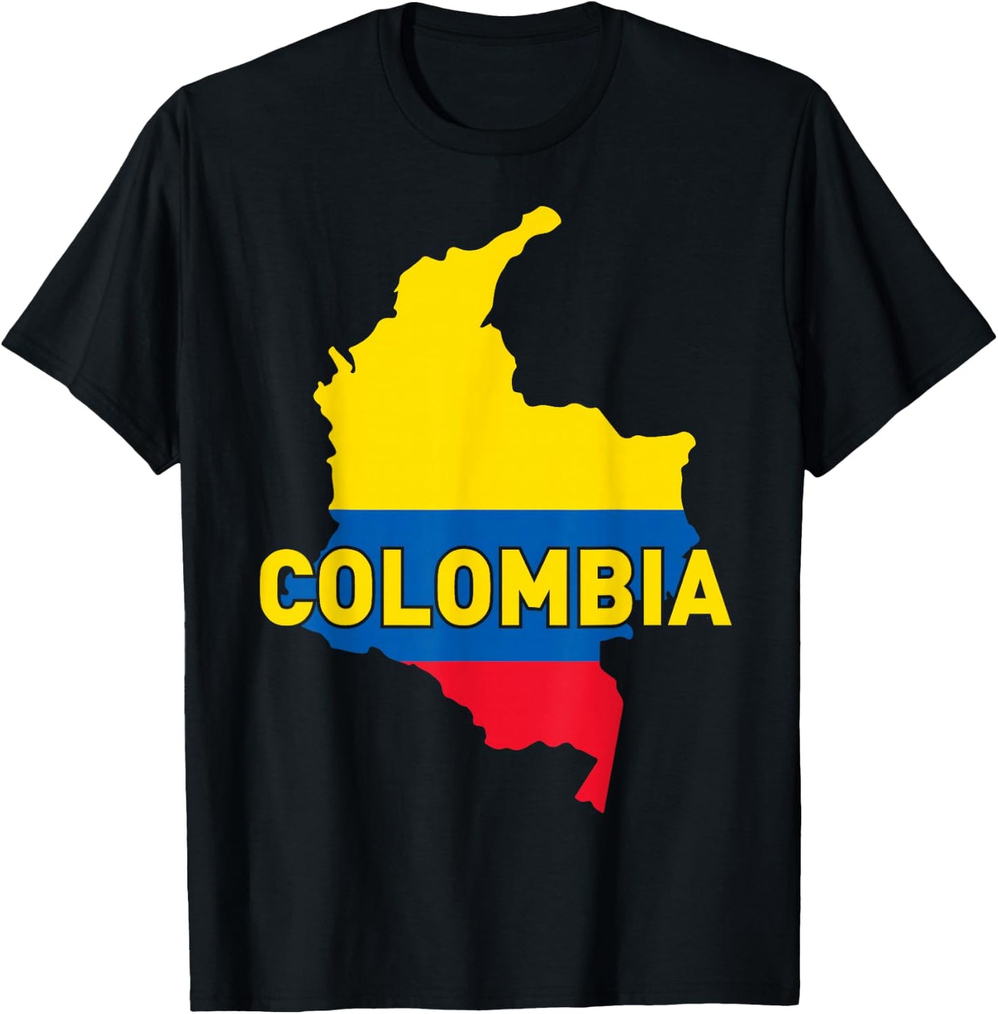 Proud Family and Patriotic Flag of Country Columbia T-Shirt - T-Shirt | Black