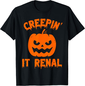 Halloween Dialysis Tech Shirts Kidney Nurse Creep It Renal T-Shirt - T-Shirt | Black