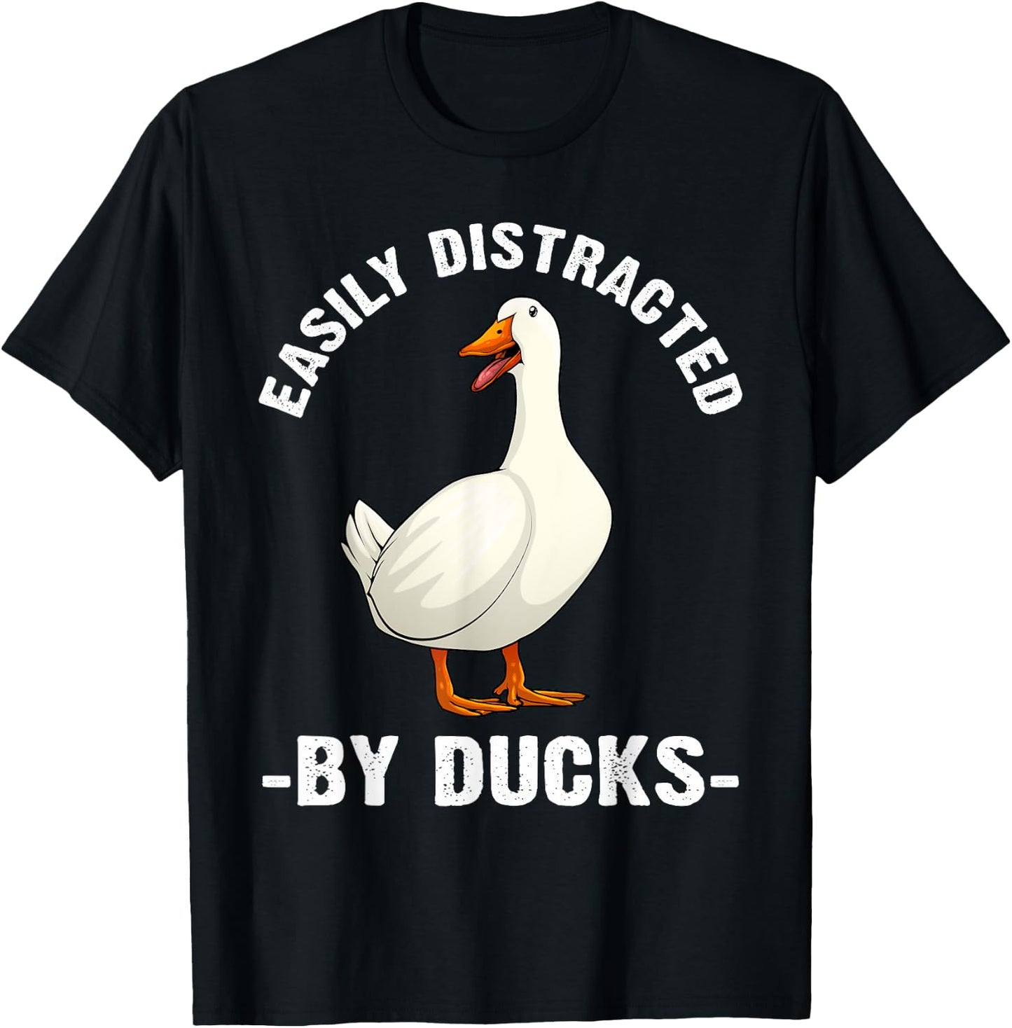 Cute Duck Design Women Aquatic Bird Duck Lovers T-Shirt - T-Shirt | Black